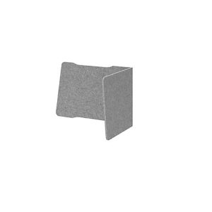 Akustik-Trennwand, für Schreibtische, L-Form, Schallabsorberklasse C, Kabelführung, B 955/880 x T 650 x H 600 mm, Vlies, grau-meliert Akustik-Trennwand, für Schreibtische, L-Form, Schallabsorberklasse C, Kabelführung, B 955/880 x T 650 x H 600 mm, Vlies, grau-meliert