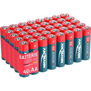 Alkaline Batterien Ansmann, Mignon AA, 7 Jahre Lebensdauer, 40 Stück