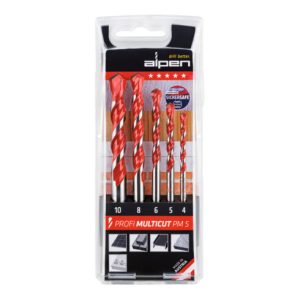 Alpen Hartmetall-Mehrzweckbohrer-Satz, Bohrer-⌀: 4-10 mm Alpen Hartmetall-Mehrzweckbohrer-Satz, Bohrer-⌀: 4-10 mm