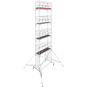 Alu-Fahrgerüst KRAUSE Serie 10, 200 kg/m², TÜV-geprüft, höhenverstellbare Rollen, L 2500 x B 750 x H 10400 mm Alu-Fahrgerüst KRAUSE Serie 10, 200 kg/m², TÜV-geprüft, höhenverstellbare Rollen, L 2500 x B 750 x H 10400 mm