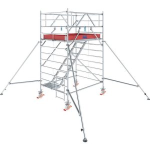 Alu-Fahrgerüst Krause Serie 5500, 200 kg/m², TÜV-geprüft, gebremste Rollen, B 1500 x T 2000 x H 4300 mm Alu-Fahrgerüst Krause Serie 5500, 200 kg/m², TÜV-geprüft, gebremste Rollen, B 1500 x T 2000 x H 4300 mm