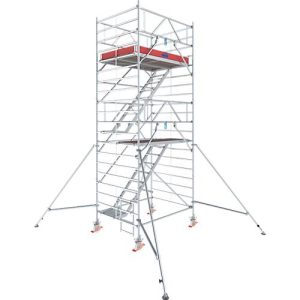 Alu-Fahrgerüst Krause Serie 5500, 200 kg/m², TÜV-geprüft, gebremste Rollen, B 1500 x T 2000 x H 6300 mm Alu-Fahrgerüst Krause Serie 5500, 200 kg/m², TÜV-geprüft, gebremste Rollen, B 1500 x T 2000 x H 6300 mm