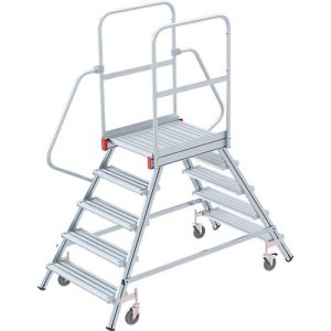 Alu-Rollpodest, beidseitig, 5 Stufen Alu-Rollpodest, beidseitig, 5 Stufen