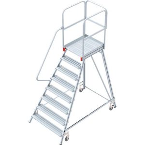 Alu-Rollpodest, einseitig, 8 Stufen Alu-Rollpodest, einseitig, 8 Stufen