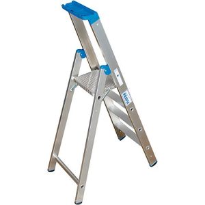 Alu-Stufenstehleiter, ohne Rollen, 4 Stufen Alu-Stufenstehleiter, ohne Rollen, 4 Stufen