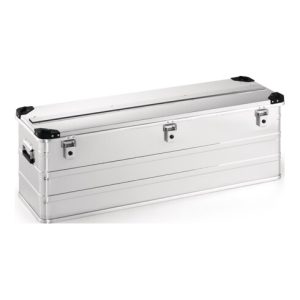 Aluminiumbox L1182xB385xH410mm 163l m.Klappverschluss u.Stapelecken Aluminiumbox L1182xB385xH410mm 163l m.Klappverschluss u.Stapelecken