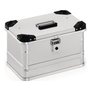 Aluminiumbox L432xB335xH277mm 29l m.Klappverschluss u.Stapelecken Aluminiumbox L432xB335xH277mm 29l m.Klappverschluss u.Stapelecken