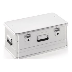 Aluminiumbox L582xB385xH262mm 47l m.Klapphebelverschlüssen m.Bohrungen Aluminiumbox L582xB385xH262mm 47l m.Klapphebelverschlüssen m.Bohrungen
