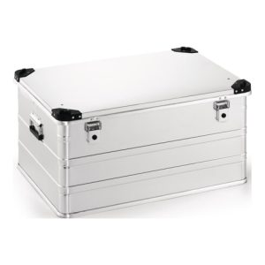 Aluminiumbox L782xB585xH410mm 157l m.Klappverschluss u.Stapelecken Aluminiumbox L782xB585xH410mm 157l m.Klappverschluss u.Stapelecken