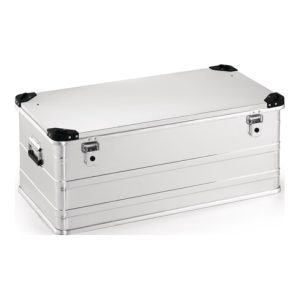 Aluminiumbox L902xB495xH380mm 140l m.Klappverschluss u.Stapelecken Aluminiumbox L902xB495xH380mm 140l m.Klappverschluss u.Stapelecken