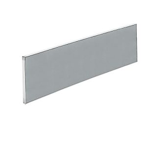Aluna plus Tisch-Trennwand, 2000×600, grau Aluna plus Tisch-Trennwand, 2000×600, grau