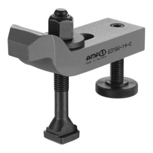 AMF Spanneisen 6316V mit Stützschraube gekröpft Nut 12 mm AMF Spanneisen 6316V mit Stützschraube gekröpft Nut 12 mm