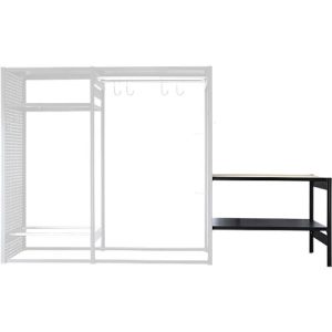 Anbau-Werkbank für Bike-/Freizeit-Steckregalsystem ORDO Flex, 1 Fachboden, Fachlast 140 kg, B 1360 x T 635 x H 825 mm, tiefschwarz matt RAL 9005 Anbau-Werkbank für Bike-/Freizeit-Steckregalsystem ORDO Flex, 1 Fachboden, Fachlast 140 kg, B 1360 x T 635 x H 825 mm, tiefschwarz matt RAL 9005