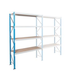 Anbaufeld, Weitspannregal Epsivol, 4 Ebenen, B 1800 x T 600 x H 2500 mm Anbaufeld, Weitspannregal Epsivol, 4 Ebenen, B 1800 x T 600 x H 2500 mm