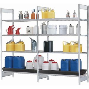 Anbauregal RSG-V 1364 für Gefahrstoffregal asecos RSG-V 1364, B 1310 x T 640 x H 2000 mm, mit 36 l PE-Auffangwanne, 3 Stahl-Gitterostböden Anbauregal RSG-V 1364 für Gefahrstoffregal asecos RSG-V 1364, B 1310 x T 640 x H 2000 mm, mit 36 l PE-Auffangwanne, 3 Stahl-Gitterostböden
