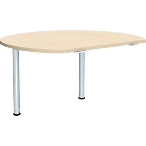 Anbautisch ALICANTE, 2 Stützfüße, B 1200 x T 1047 mm, mit 2 Stützfüßen, höhenverstellbar, Ahorn-Dekor Anbautisch ALICANTE, 2 Stützfüße, B 1200 x T 1047 mm, mit 2 Stützfüßen, höhenverstellbar, Ahorn-Dekor