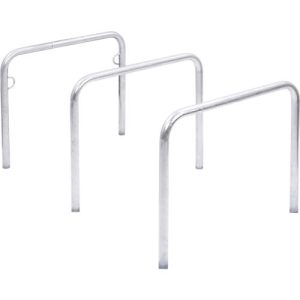 Anlehnbügel WSM, 2-seitig, B 1000 x T 48 x H 800 mm, Stahl verzinkt, zum Einbetonieren Anlehnbügel WSM, 2-seitig, B 1000 x T 48 x H 800 mm, Stahl verzinkt, zum Einbetonieren
