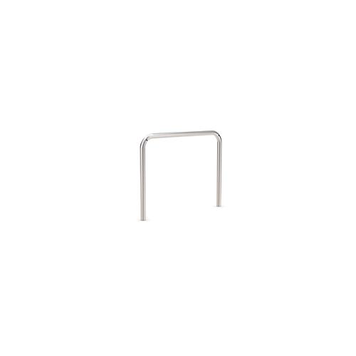 Anlehnbügel WSM, 2-seitig, B 1000 x T 48 x H 800 mm, V2A Edelstahl, zum Einbetonieren