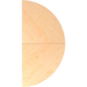 Ansatztisch Breno, für Schreibtische Breno, ⌀ 1600 mm, Ahorn/Silber Ansatztisch Breno, für Schreibtische Breno, ⌀ 1600 mm, Ahorn/Silber