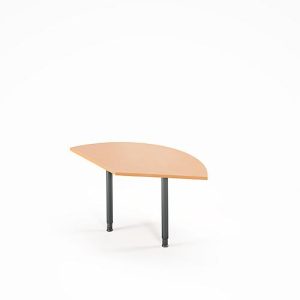 Ansatztisch Ergo-T 2.0, 135° Winkel, Quadratrohrfuß, B 800 x T 800 x H 718-898 mm, Buche/anthrazit Ansatztisch Ergo-T 2.0, 135° Winkel, Quadratrohrfuß, B 800 x T 800 x H 718-898 mm, Buche/anthrazit