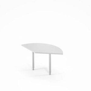 Ansatztisch Ergo-T 2.0, 135° Winkel, Quadratrohrfuß, B 800 x T 800 x H 718-898 mm, lichtgrau/weißalu Ansatztisch Ergo-T 2.0, 135° Winkel, Quadratrohrfuß, B 800 x T 800 x H 718-898 mm, lichtgrau/weißalu