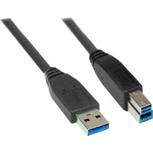 Anschlusskabel USB 3.0 Stecker A/B, 3m, schwarz Anschlusskabel USB 3.0 Stecker A/B, 3m, schwarz