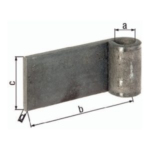 Anschweißband 13x80x40x5mm STA roh GAH Anschweißband 13x80x40x5mm STA roh GAH