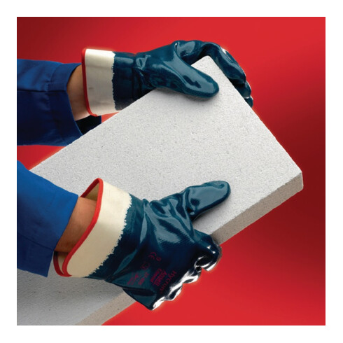 Ansell Handschuhe EN388 Kt. II Hycron 27-805 Gr.11 Baumwoll-Jersey m.Nitril blau