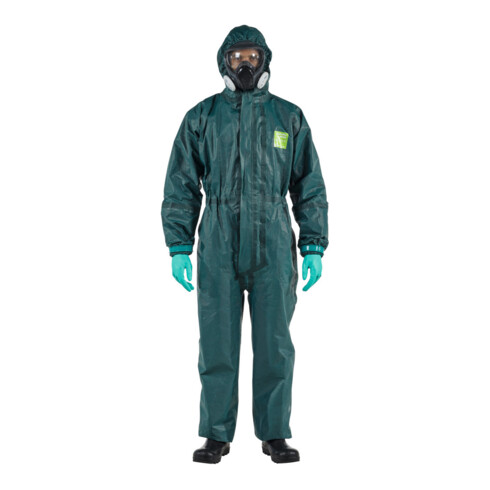 Ansell Schutzoverall Typ 3/4/5 AlphaTec 4000, grün, Unisex-Größe: XL