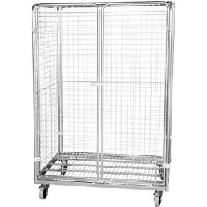 Antidiebstahl-Rollbehälter, Stahl, Euro-Maß, 800 x 1200 x 1820 mm Antidiebstahl-Rollbehälter, Stahl, Euro-Maß, 800 x 1200 x 1820 mm