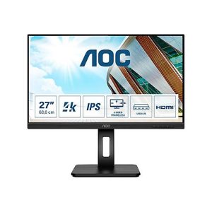 AOC U27P2 – LED-Monitor – 68.4 cm (27′) – 3840 x 2160 4K UHD (2160p) @ 60 Hz – IPS – 350 cd/m² AOC U27P2 – LED-Monitor – 68.4 cm (27′) – 3840 x 2160 4K UHD (2160p) @ 60 Hz – IPS – 350 cd/m²