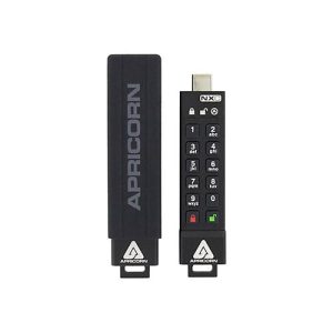 Apricorn Aegis Secure Key 3NXC – USB-Flash-Laufwerk – verschlüsselt – 64 GB – USB-C 3.2 Gen 1 – FIPS 140-2 Level 3