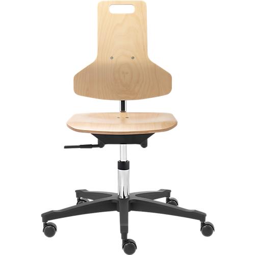 Arbeitsdrehstuhl Industry TEC Profil, Holz, höhenverstellbar, ohne Armlehnen