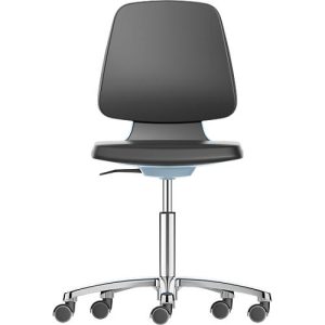 Arbeitsdrehstuhl Labsit, Integralschaum, Rollen, B 450 x T 420 x H 450 – 650 mm, blau Arbeitsdrehstuhl Labsit, Integralschaum, Rollen, B 450 x T 420 x H 450 – 650 mm, blau