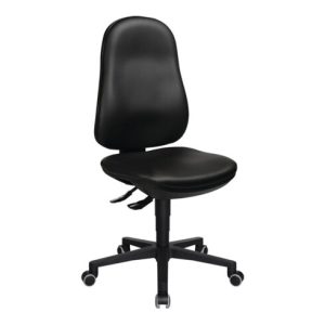 Arbeitsdrehstuhl Point 70 C Bodengleiter+Fußring Kunstlederpolster schwarz Arbeitsdrehstuhl Point 70 C Bodengleiter+Fußring Kunstlederpolster schwarz
