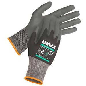 Arbeitshandschuhe uvex phynomic XG, EN 388 4 1 2 1 X, Polyamid/Elastan, schwarz, Größe 6, 10 Paar