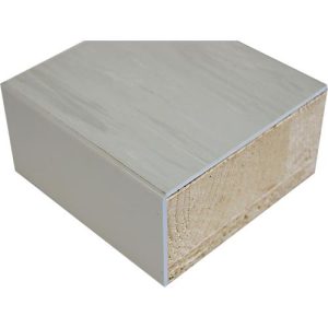 Arbeitsplatte Dunloplanbelag 2mm, 50 mm stark, ohne Gegenzug, geölt, lichtgrau, 2mm ABS Kante, B 2000 x T 700 mm