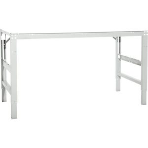 Arbeitstisch Ergo, Elektro-Hydraulik, Platte Kunststoff, 2500 x 800 mm, lichtgrau Arbeitstisch Ergo, Elektro-Hydraulik, Platte Kunststoff, 2500 x 800 mm, lichtgrau
