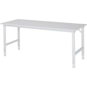 Arbeitstisch, Melamin-Platte, B 2000 x T 800 x H 760-1080 mm Arbeitstisch, Melamin-Platte, B 2000 x T 800 x H 760-1080 mm