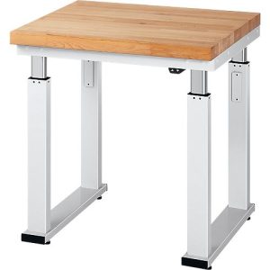 Arbeitstisch Serie adlatus 600, 750 x 700 x 740-1140 mm, Buche-Massiv-Platte Arbeitstisch Serie adlatus 600, 750 x 700 x 740-1140 mm, Buche-Massiv-Platte