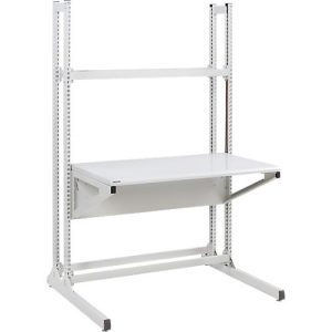 Arbeitstisch TRESTON Quick Edge, rechteckig, manuell höhenverstellbar, bis 100 kg, B 1200 x T 700 x H 1930 mm, Stahl & Aluminium, lichtgrau RAL 7035 Arbeitstisch TRESTON Quick Edge, rechteckig, manuell höhenverstellbar, bis 100 kg, B 1200 x T 700 x H 1930 mm, Stahl & Aluminium, lichtgrau RAL 7035