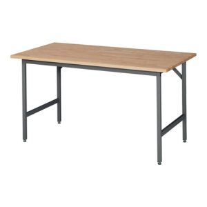 Arbeitsttisch Jerry B1500xT800xH800-850mm Arbeitsplatte Buche Gestell grau RAU Arbeitsttisch Jerry B1500xT800xH800-850mm Arbeitsplatte Buche Gestell grau RAU