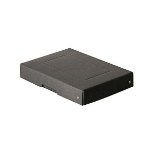 Archivbox Falken PURE Box Black A5, für bis zu 500 Blatt, mit Beschriftungsfeld, L 250 x B 180 x Füllhöhe 40 mm, Blauer Engel, FSC®-Pappe, schwarz