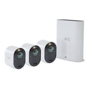 Arlo Ultra 2 Security System – Gateway + Kamera(s) – drahtlos (802.11b, 802.11g, 802.11n, 802.11ac, Bluetooth 4.2 LE) – 3 Kamera(s) – weiß