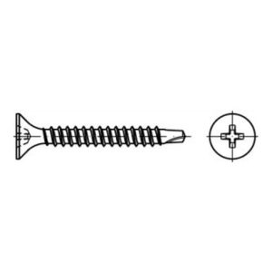 ART 89152 Schnellbauschraube Stahl 3,5 x 25 -H phosphatiert FS ART 89152 Schnellbauschraube Stahl 3,5 x 25 -H phosphatiert FS