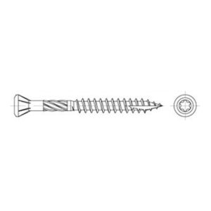 ART 89192 Terrassenschr. Edelstahl C1 5 x 40/26 -T25 S ART 89192 Terrassenschr. Edelstahl C1 5 x 40/26 -T25 S
