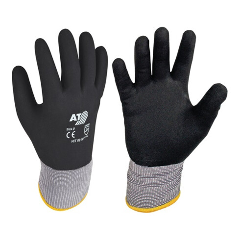 Asatex Handschuh HitFlex V Gr. 10 Nitril vollbeschichtet EN 388 Kat. II, schwarz