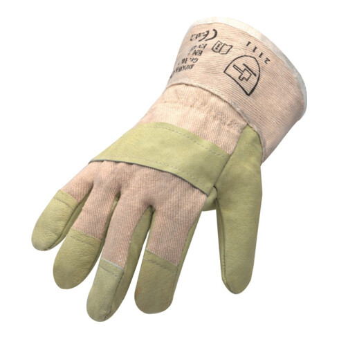 Asatex Schutzhandschuhe Top Gr.12 gelb Schweinevollleder gr.Stulpe