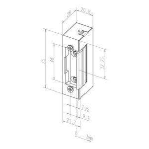 Assa Abloy effeff Elektro-Türöffner ohne Stulp. 12V 17———-E41 Assa Abloy effeff Elektro-Türöffner ohne Stulp. 12V 17———-E41