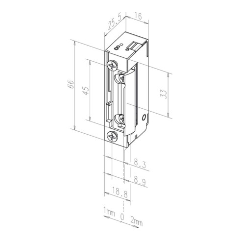 Assa Abloy effeff Radiustüröffner 118E o.Stulp,10-24V GS/WS 118E--------A71